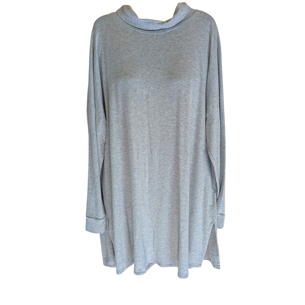 Eileen Fisher Tunic L Minimalist Oversized Loungewear Relaxed Fit Comfy USA